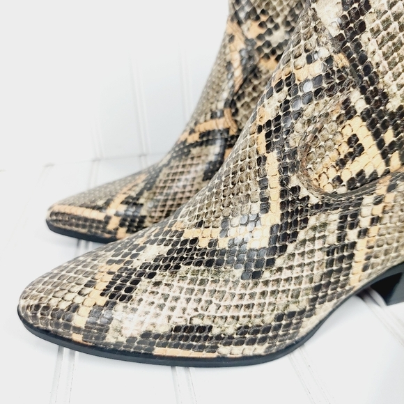 NEW Circus by Sam Edelman Garth Faux-Leather Western Ankle Booties C432 - Picture 7 of 16